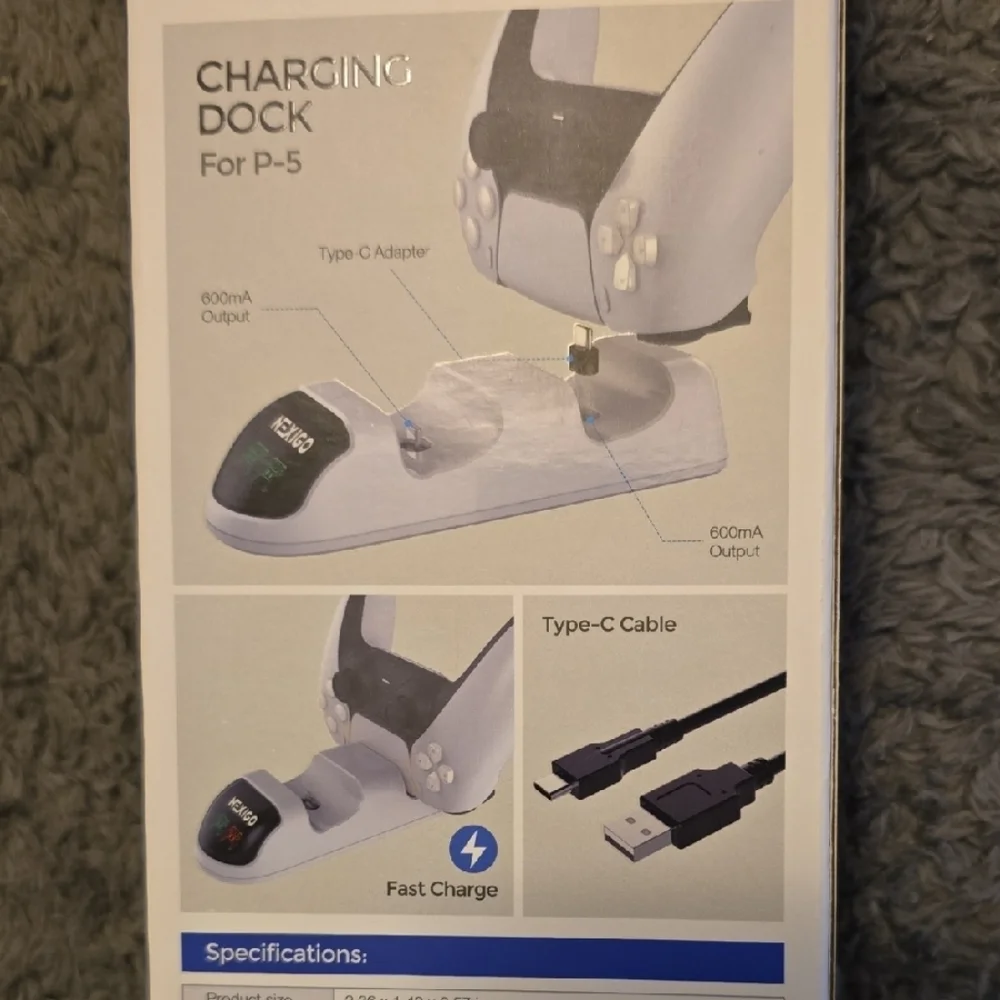 Charging Dock for P-5 - Black and White